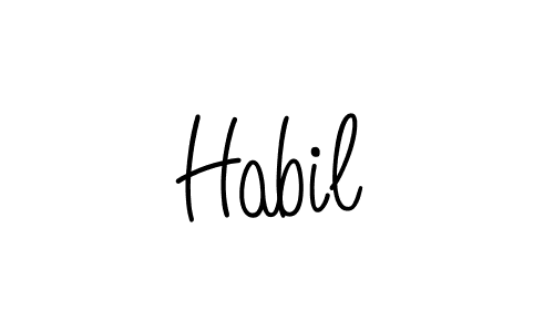 How to Draw Habil signature style? Angelique-Rose-font-FFP is a latest design signature styles for name Habil. Habil signature style 5 images and pictures png