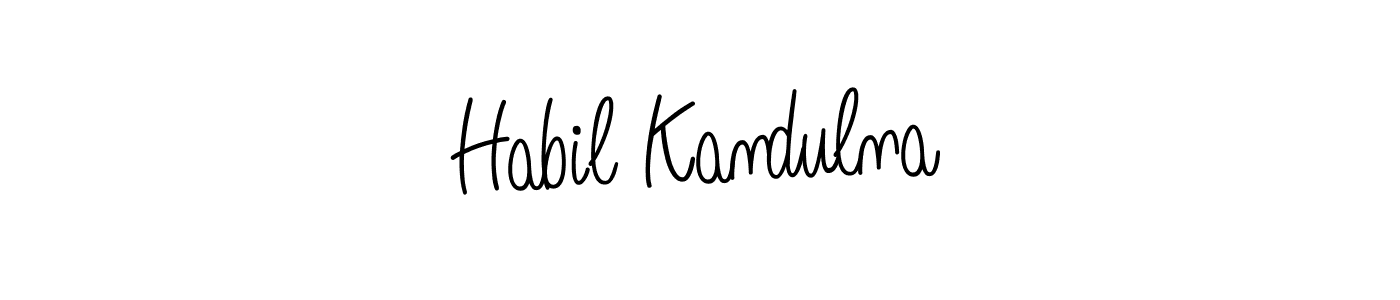 How to make Habil Kandulna signature? Angelique-Rose-font-FFP is a professional autograph style. Create handwritten signature for Habil Kandulna name. Habil Kandulna signature style 5 images and pictures png