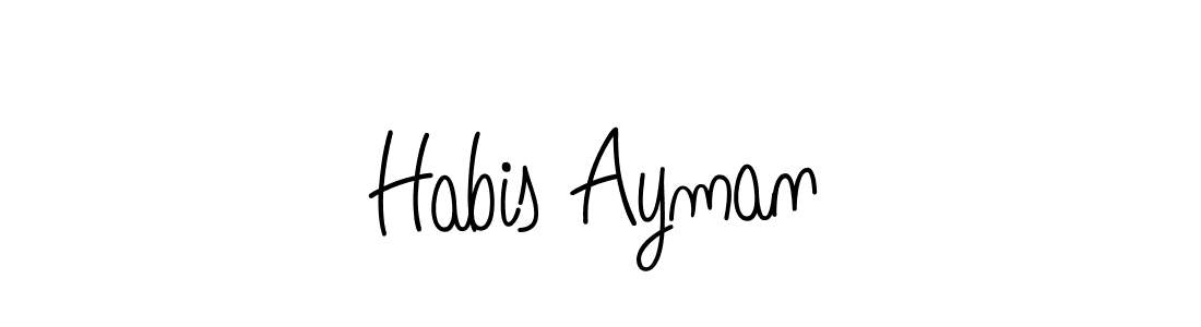 if you are searching for the best signature style for your name Habis Ayman. so please give up your signature search. here we have designed multiple signature styles  using Angelique-Rose-font-FFP. Habis Ayman signature style 5 images and pictures png