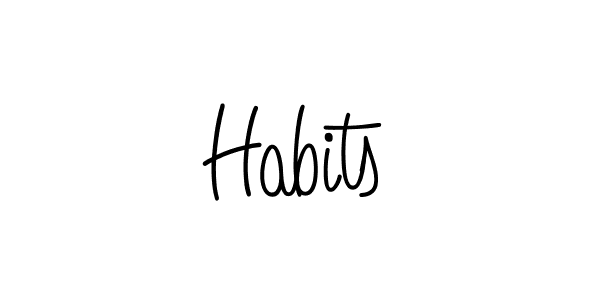 Best and Professional Signature Style for Habits. Angelique-Rose-font-FFP Best Signature Style Collection. Habits signature style 5 images and pictures png