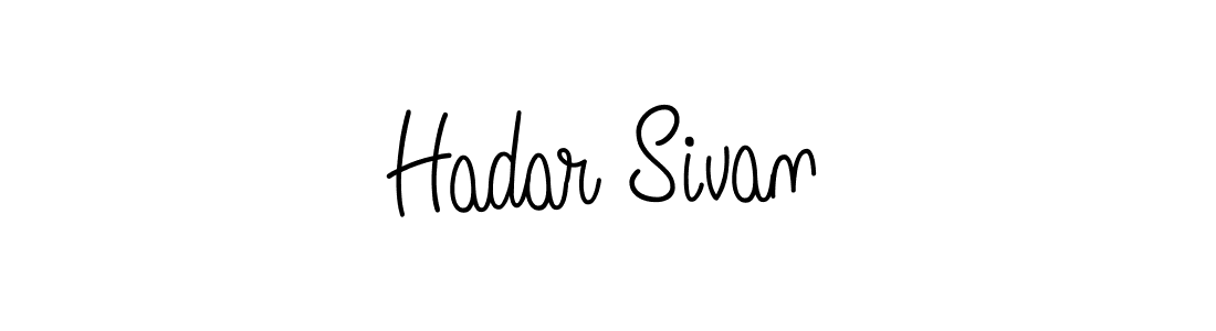 Make a beautiful signature design for name Hadar Sivan. With this signature (Angelique-Rose-font-FFP) style, you can create a handwritten signature for free. Hadar Sivan signature style 5 images and pictures png