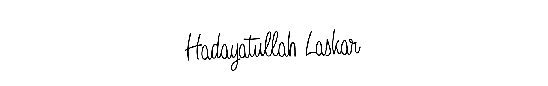 You should practise on your own different ways (Angelique-Rose-font-FFP) to write your name (Hadayatullah Laskar) in signature. don't let someone else do it for you. Hadayatullah Laskar signature style 5 images and pictures png