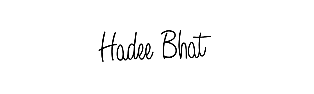 You should practise on your own different ways (Angelique-Rose-font-FFP) to write your name (Hadee Bhat) in signature. don't let someone else do it for you. Hadee Bhat signature style 5 images and pictures png