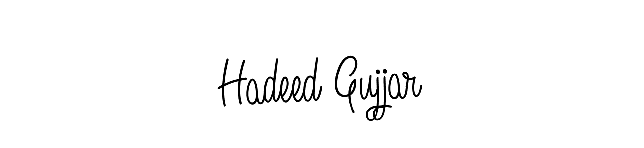 Also we have Hadeed Gujjar name is the best signature style. Create professional handwritten signature collection using Angelique-Rose-font-FFP autograph style. Hadeed Gujjar signature style 5 images and pictures png