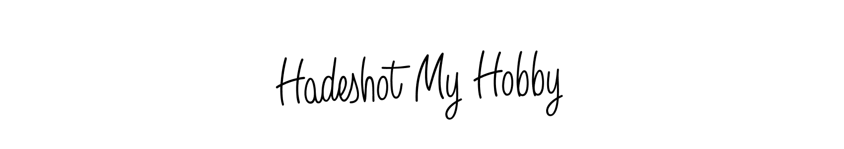 Angelique-Rose-font-FFP is a professional signature style that is perfect for those who want to add a touch of class to their signature. It is also a great choice for those who want to make their signature more unique. Get Hadeshot My Hobby name to fancy signature for free. Hadeshot My Hobby signature style 5 images and pictures png