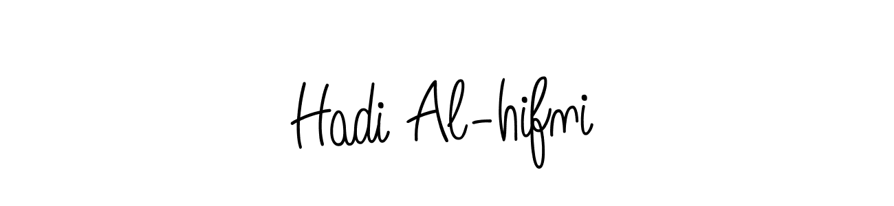 Create a beautiful signature design for name Hadi Al-hifni. With this signature (Angelique-Rose-font-FFP) fonts, you can make a handwritten signature for free. Hadi Al-hifni signature style 5 images and pictures png