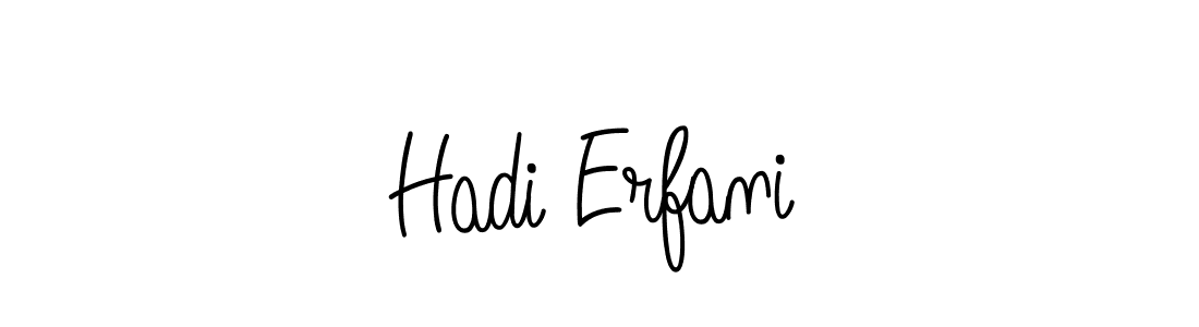 How to make Hadi Erfani name signature. Use Angelique-Rose-font-FFP style for creating short signs online. This is the latest handwritten sign. Hadi Erfani signature style 5 images and pictures png