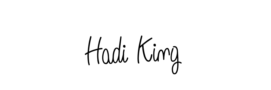 How to make Hadi King name signature. Use Angelique-Rose-font-FFP style for creating short signs online. This is the latest handwritten sign. Hadi King signature style 5 images and pictures png