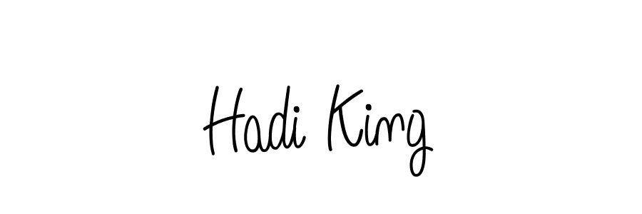 How to make Hadi King name signature. Use Angelique-Rose-font-FFP style for creating short signs online. This is the latest handwritten sign. Hadi King signature style 5 images and pictures png