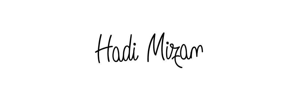 The best way (Angelique-Rose-font-FFP) to make a short signature is to pick only two or three words in your name. The name Hadi Mizan include a total of six letters. For converting this name. Hadi Mizan signature style 5 images and pictures png