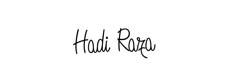 How to make Hadi Raza name signature. Use Angelique-Rose-font-FFP style for creating short signs online. This is the latest handwritten sign. Hadi Raza signature style 5 images and pictures png