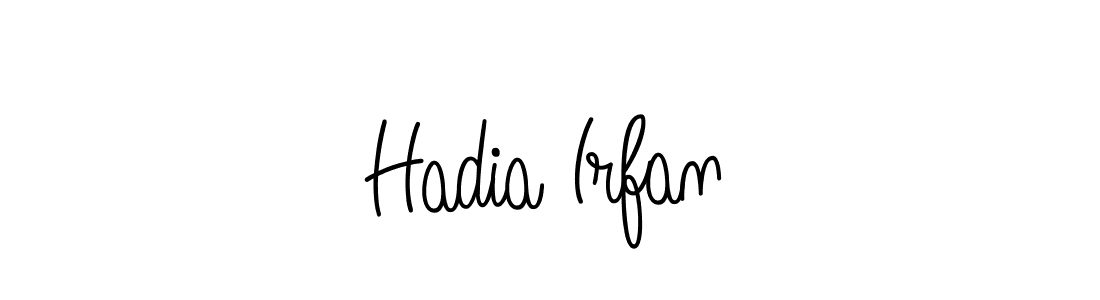 Hadia Irfan stylish signature style. Best Handwritten Sign (Angelique-Rose-font-FFP) for my name. Handwritten Signature Collection Ideas for my name Hadia Irfan. Hadia Irfan signature style 5 images and pictures png