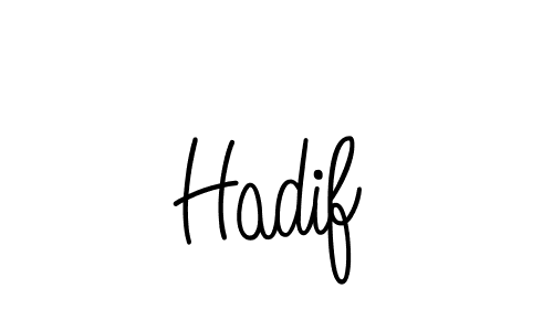 The best way (Angelique-Rose-font-FFP) to make a short signature is to pick only two or three words in your name. The name Hadif include a total of six letters. For converting this name. Hadif signature style 5 images and pictures png