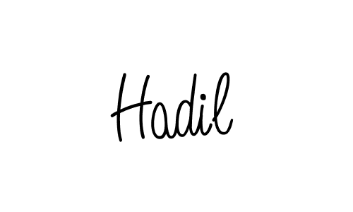 Create a beautiful signature design for name Hadil. With this signature (Angelique-Rose-font-FFP) fonts, you can make a handwritten signature for free. Hadil signature style 5 images and pictures png