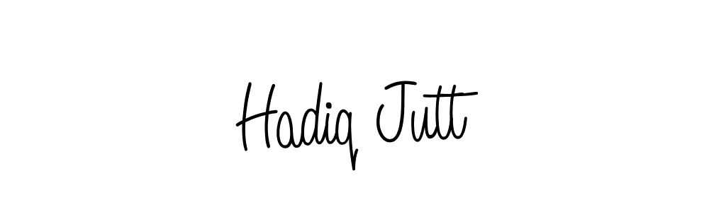 Create a beautiful signature design for name Hadiq Jutt. With this signature (Angelique-Rose-font-FFP) fonts, you can make a handwritten signature for free. Hadiq Jutt signature style 5 images and pictures png