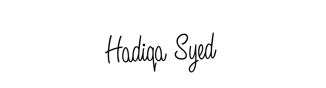 Design your own signature with our free online signature maker. With this signature software, you can create a handwritten (Angelique-Rose-font-FFP) signature for name Hadiqa Syed. Hadiqa Syed signature style 5 images and pictures png