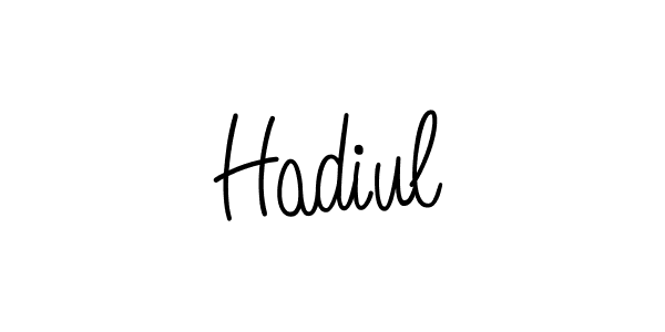 Hadiul stylish signature style. Best Handwritten Sign (Angelique-Rose-font-FFP) for my name. Handwritten Signature Collection Ideas for my name Hadiul. Hadiul signature style 5 images and pictures png