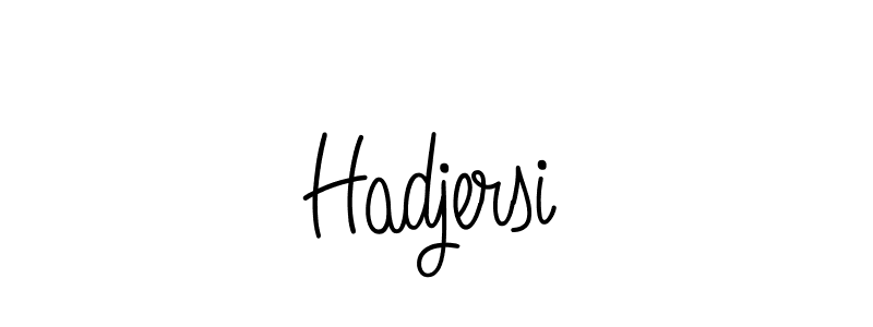 You can use this online signature creator to create a handwritten signature for the name Hadjersi. This is the best online autograph maker. Hadjersi signature style 5 images and pictures png