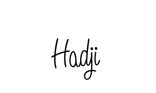 Create a beautiful signature design for name Hadji. With this signature (Angelique-Rose-font-FFP) fonts, you can make a handwritten signature for free. Hadji signature style 5 images and pictures png