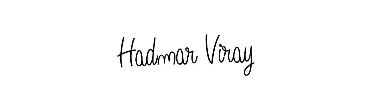 Use a signature maker to create a handwritten signature online. With this signature software, you can design (Angelique-Rose-font-FFP) your own signature for name Hadmar Viray. Hadmar Viray signature style 5 images and pictures png