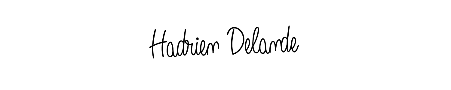 Similarly Angelique-Rose-font-FFP is the best handwritten signature design. Signature creator online .You can use it as an online autograph creator for name Hadrien Delande. Hadrien Delande signature style 5 images and pictures png