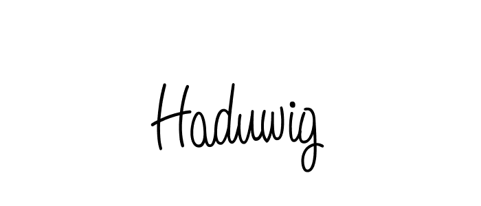 Use a signature maker to create a handwritten signature online. With this signature software, you can design (Angelique-Rose-font-FFP) your own signature for name Haduwig. Haduwig signature style 5 images and pictures png