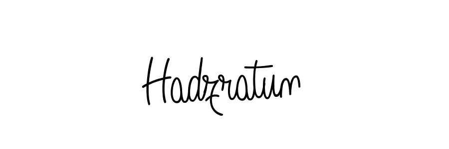 Use a signature maker to create a handwritten signature online. With this signature software, you can design (Angelique-Rose-font-FFP) your own signature for name Hadzratun. Hadzratun signature style 5 images and pictures png