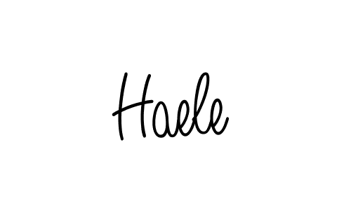 How to make Haele name signature. Use Angelique-Rose-font-FFP style for creating short signs online. This is the latest handwritten sign. Haele signature style 5 images and pictures png