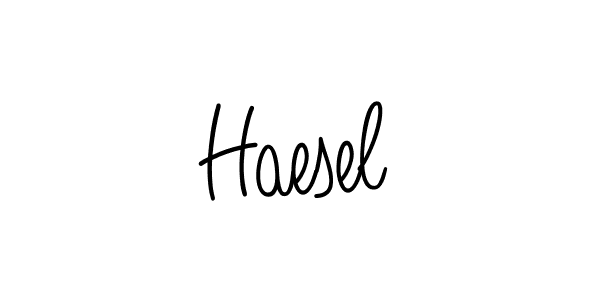 How to Draw Haesel signature style? Angelique-Rose-font-FFP is a latest design signature styles for name Haesel. Haesel signature style 5 images and pictures png