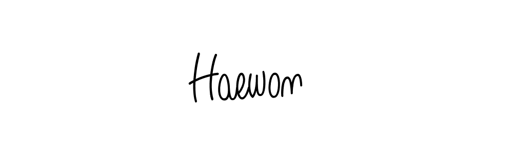 Once you've used our free online signature maker to create your best signature Angelique-Rose-font-FFP style, it's time to enjoy all of the benefits that Haewon ⭑ name signing documents. Haewon ⭑ signature style 5 images and pictures png