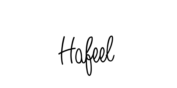 You should practise on your own different ways (Angelique-Rose-font-FFP) to write your name (Hafeel) in signature. don't let someone else do it for you. Hafeel signature style 5 images and pictures png