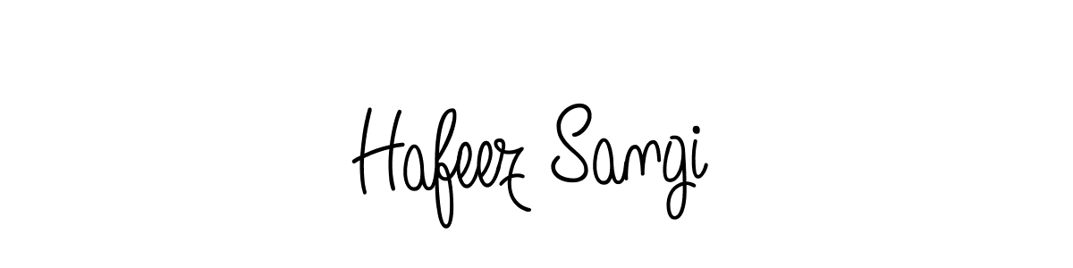 Create a beautiful signature design for name Hafeez Sangi. With this signature (Angelique-Rose-font-FFP) fonts, you can make a handwritten signature for free. Hafeez Sangi signature style 5 images and pictures png