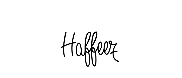 Make a beautiful signature design for name Haffeez. With this signature (Angelique-Rose-font-FFP) style, you can create a handwritten signature for free. Haffeez signature style 5 images and pictures png