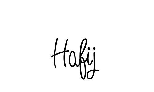 Design your own signature with our free online signature maker. With this signature software, you can create a handwritten (Angelique-Rose-font-FFP) signature for name Hafij. Hafij signature style 5 images and pictures png