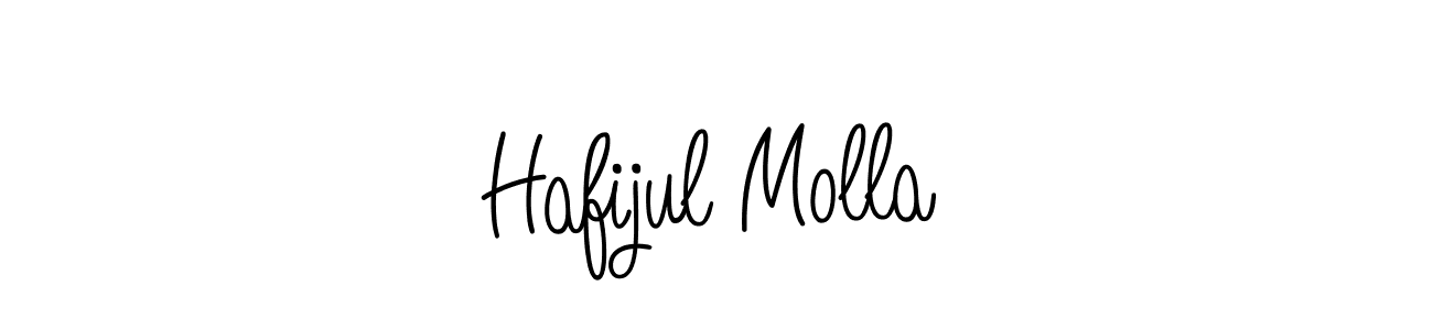 Use a signature maker to create a handwritten signature online. With this signature software, you can design (Angelique-Rose-font-FFP) your own signature for name Hafijul Molla. Hafijul Molla signature style 5 images and pictures png