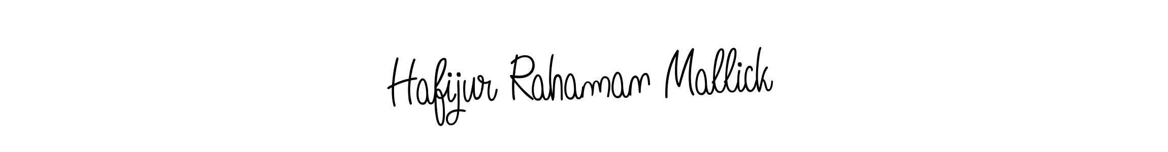 How to make Hafijur Rahaman Mallick name signature. Use Angelique-Rose-font-FFP style for creating short signs online. This is the latest handwritten sign. Hafijur Rahaman Mallick signature style 5 images and pictures png