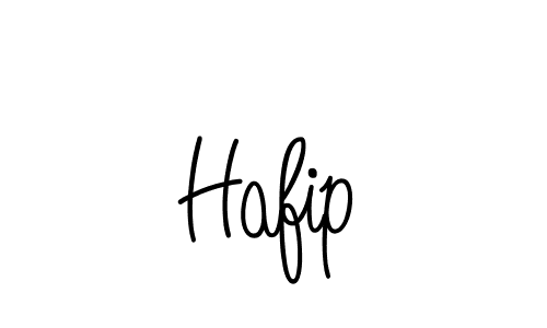 Use a signature maker to create a handwritten signature online. With this signature software, you can design (Angelique-Rose-font-FFP) your own signature for name Hafip. Hafip signature style 5 images and pictures png