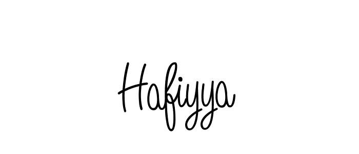 Use a signature maker to create a handwritten signature online. With this signature software, you can design (Angelique-Rose-font-FFP) your own signature for name Hafiyya. Hafiyya signature style 5 images and pictures png