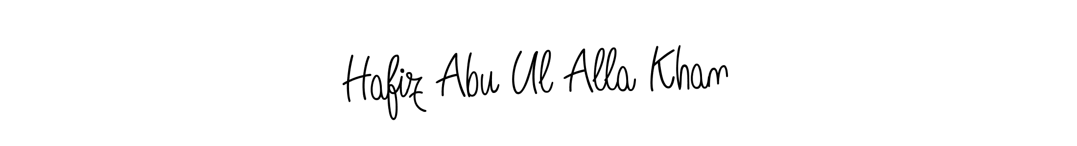 Make a beautiful signature design for name Hafiz Abu Ul Alla Khan. With this signature (Angelique-Rose-font-FFP) style, you can create a handwritten signature for free. Hafiz Abu Ul Alla Khan signature style 5 images and pictures png