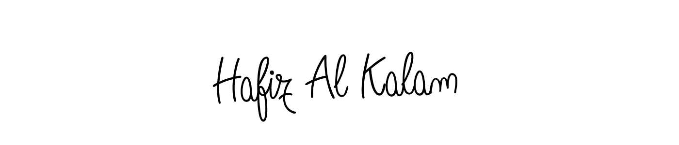 You should practise on your own different ways (Angelique-Rose-font-FFP) to write your name (Hafiz Al Kalam) in signature. don't let someone else do it for you. Hafiz Al Kalam signature style 5 images and pictures png