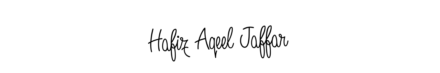 Make a beautiful signature design for name Hafiz Aqeel Jaffar. With this signature (Angelique-Rose-font-FFP) style, you can create a handwritten signature for free. Hafiz Aqeel Jaffar signature style 5 images and pictures png