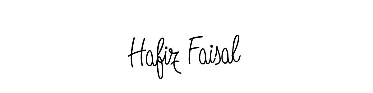 Use a signature maker to create a handwritten signature online. With this signature software, you can design (Angelique-Rose-font-FFP) your own signature for name Hafiz Faisal. Hafiz Faisal signature style 5 images and pictures png