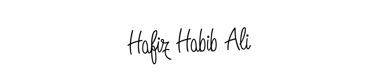 Use a signature maker to create a handwritten signature online. With this signature software, you can design (Angelique-Rose-font-FFP) your own signature for name Hafiz Habib Ali. Hafiz Habib Ali signature style 5 images and pictures png