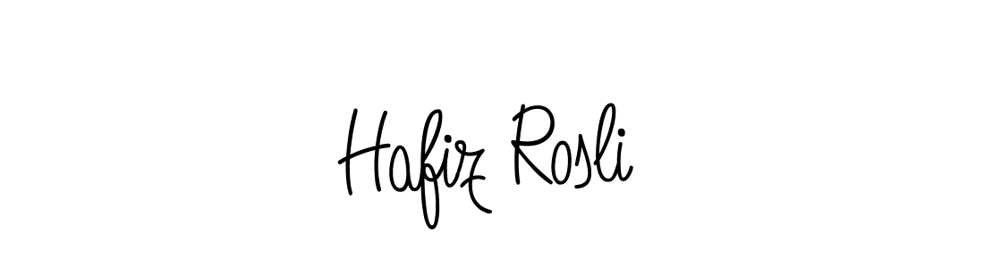 Hafiz Rosli stylish signature style. Best Handwritten Sign (Angelique-Rose-font-FFP) for my name. Handwritten Signature Collection Ideas for my name Hafiz Rosli. Hafiz Rosli signature style 5 images and pictures png