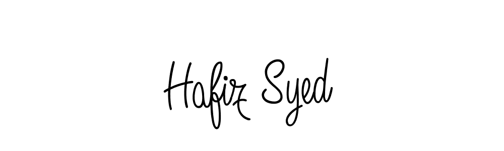 How to make Hafiz Syed name signature. Use Angelique-Rose-font-FFP style for creating short signs online. This is the latest handwritten sign. Hafiz Syed signature style 5 images and pictures png