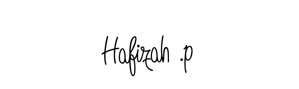The best way (Angelique-Rose-font-FFP) to make a short signature is to pick only two or three words in your name. The name Hafizah .p include a total of six letters. For converting this name. Hafizah .p signature style 5 images and pictures png