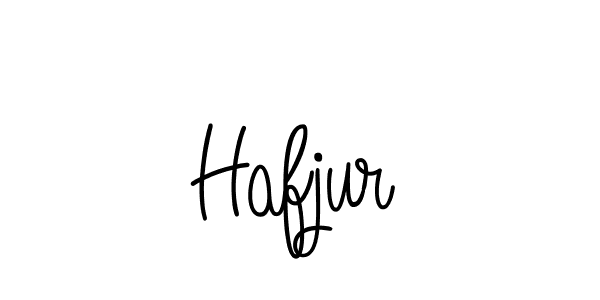 Design your own signature with our free online signature maker. With this signature software, you can create a handwritten (Angelique-Rose-font-FFP) signature for name Hafjur. Hafjur signature style 5 images and pictures png