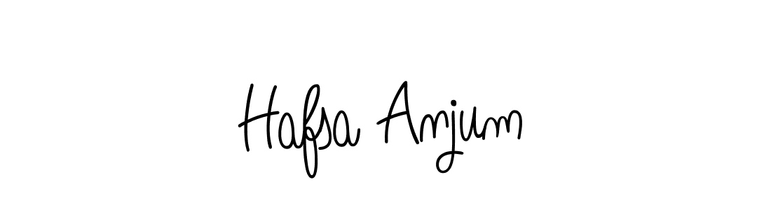 Design your own signature with our free online signature maker. With this signature software, you can create a handwritten (Angelique-Rose-font-FFP) signature for name Hafsa Anjum. Hafsa Anjum signature style 5 images and pictures png