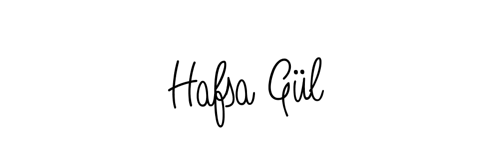 Make a beautiful signature design for name Hafsa Gül. With this signature (Angelique-Rose-font-FFP) style, you can create a handwritten signature for free. Hafsa Gül signature style 5 images and pictures png