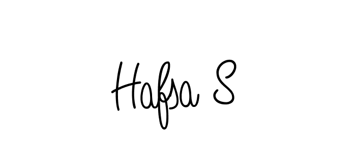 How to Draw Hafsa S signature style? Angelique-Rose-font-FFP is a latest design signature styles for name Hafsa S. Hafsa S signature style 5 images and pictures png